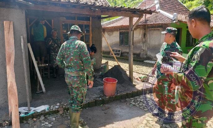 Gotong Royong Menjadi kunci Keberhasilan TMMD 127 Di Desa Kembang Wonogiri
