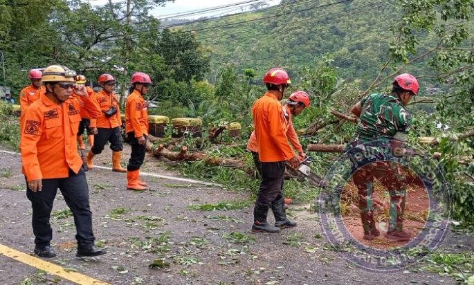 Hari Ketiga Longsor Trenggalek, Tim Gabungan Hancurkan Batu Raksasa di Jalur Nasional