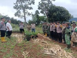 Polsek Cimanggung Bersama Forkopimcam Laksanakan Penanaman Pohon untuk Cegah Banjir dan Longsor