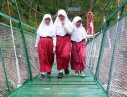 Harapan Terkabul, Pembangunan Jembatan Gantung Perintis Garuda Dusun Karang Tuntas 100%