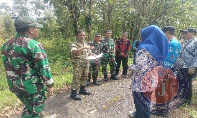 Pasilog Kodim 0801/Pacitan Dampingi Tim Survey Lokasi Yon TP (Teritorial Pembangunan) Dari Kemenhan RI