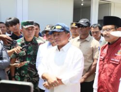 Bersama Mensos dan Wagub Aceh, Kasatgas Tito Tinjau Huntara Kabupaten Pidie Jaya