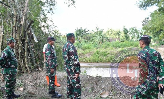 Dandim Ponorogo Dampingi Danrem 081/Dsj Tinjau Lokasi Rencana Pembangunan Jembatan Perintis Garuda & Sasaran Renovasi Gedung Panti Asuhan