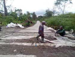 Kejar Target Akhir TMMD, Satgas Kodim Boyolali Pacu Pembangunan Talud dan Rabat Beton di Desa Mliwis