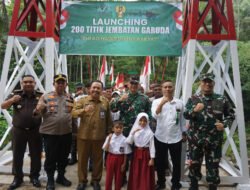 Dua Jembatan Gantung Garuda Diresmikan Dandim 0801/Pacitan, Konektivitas Warga Lebih Lancar