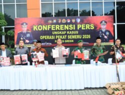 Ops Pekat Semeru 2026: Polres Gresik Ungkap 78 Kasus, 85 Tersangka Diamankan