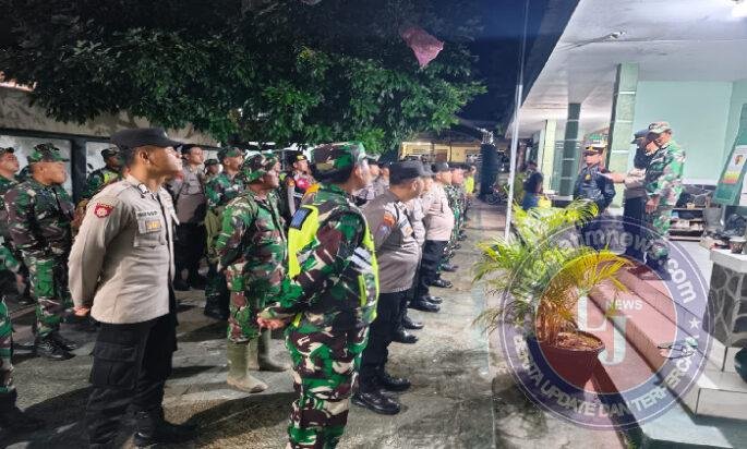 TNI Polri dan Instansi Terkait Laksanakan Apel Kesiapsiagaan Pengamanan Rontek Pacitan
