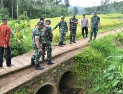 Dandim Ponorogo Dampingi Danrem 081/Dsj Tinjau Sasaran Pembangunan Jembatan Perintis Garuda dan Jembatan Armco