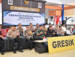 Polres Gresik Gelar Pasar Murah Gerakan Pangan Murah Polri, Beras dan Minyakita Diserbu Warga
