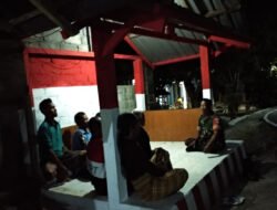 Sertu Sunarno Bersama Linmas Sambangi Poskamling, Pererat Silaturahmi Lewat Patroli Dialogis