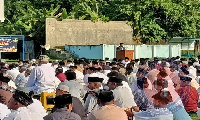 Ciptakan Rasa Aman Dalam Pelaksanaan Sholat Idul Fitri 1447 H, Personel Kodim Pacitan Lakukan Pengamanan