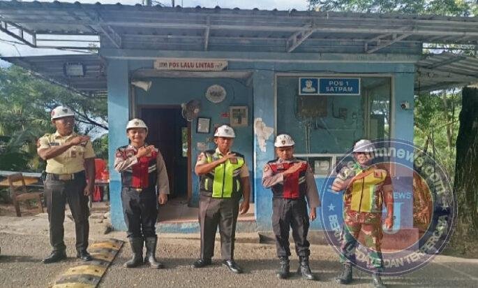 Meskipun Cuti Lebaran, Personel Kodim 0801/Pacitan Lakukan Tugas Pengamanan Objek Vital PLTU Sudimoro