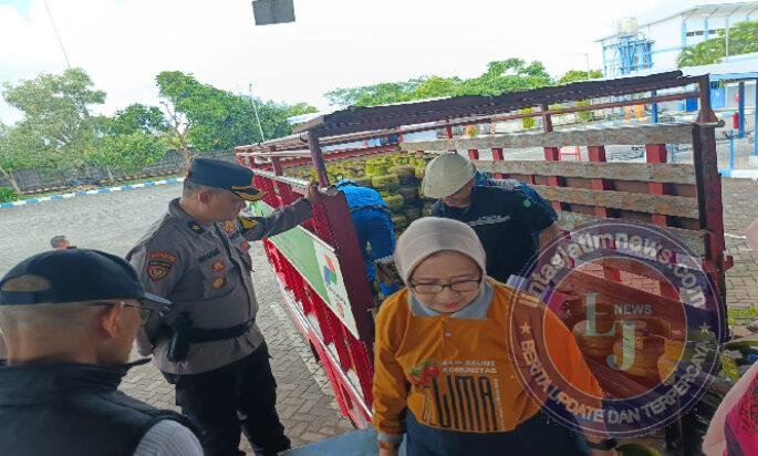 Polres Lumajang Bersama Forkopimda Sidak SPPBE, Cegah Kelangkaan Elpiji 3 Kg