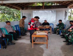 Danramil Komsos dengan Mantri Hutan, Bahas Pengembangan Potensi Kawasan Hutan