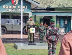 Dandim 0801/Pacitan Pimpin Upacara Pembukaan Persami KKRI