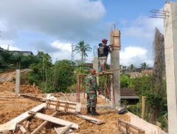 Babinsa Karangtengah Turun Tangan Percepat Pembangunan KDKMP