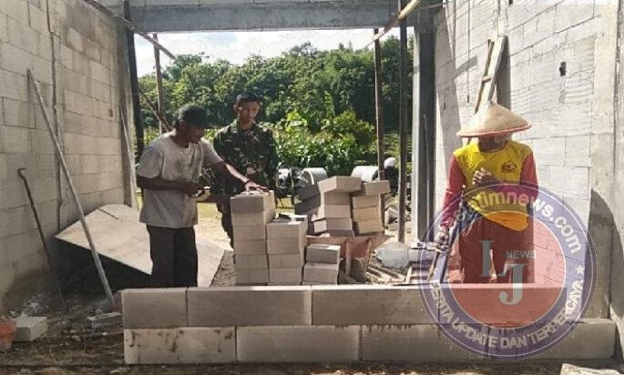 Babinsa Desa Nguneng Aktif Dampingin Pembangunan KDKMP