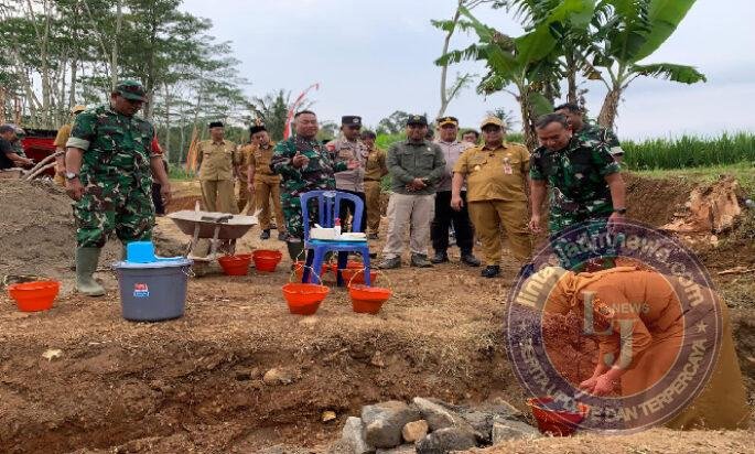 Groundbreaking Jembatan Gantung Garuda Di Wilayah Kodim Wonogiri Akan Menghubungkan Dua Desa Satu Kelurahan
