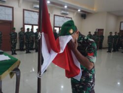 Dandim 0735/Surakarta Pimpin Acara Korp Raport Kenaikan Pangkat & Tradisi Penerimaan Serta Pelepasan Prajurit