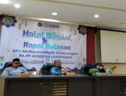 Halalbihalal MTs Al Mizan Lamongan, Momentum Bersihkan Hati dan Kuatkan Semangat Mengajar