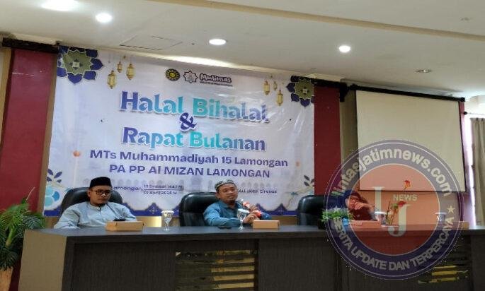 Halalbihalal MTs Al Mizan Lamongan, Momentum Bersihkan Hati dan Kuatkan Semangat Mengajar
