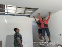 Babinsa Koramil Jatisrono Aktif Monitoring Pembanguanan KDKMP