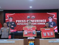 Polres Jember Amankan 18 Tersangka Narkoba Sepanjang Bulan Maret 2026