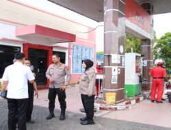 Sidak SPBU dan SPBE Kapolres Sumenep Tegaskan Stok Aman, Isu Kenaikan Hoaks