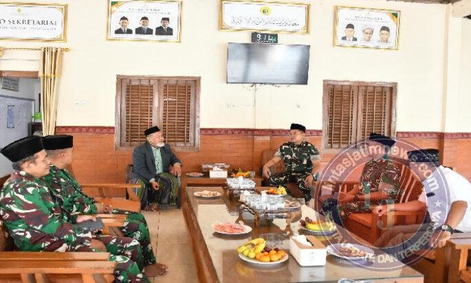 Bangun Imunitas Bangsa, Dandim Ponorogo Silaturahmi ke Ponpes Wali Songo Ngabar