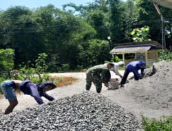 Saat Babinsa dan Warga Bulu Bersatu, Jalan Rusak Berubah Jadi Harapan