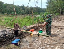 Progres Pesat, Jembatan Perintis Garuda di Wonosegoro Kian Kokoh Berkat Sinergi TNI dan Warga