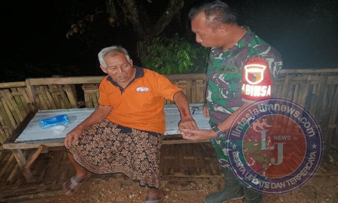 Sigap Babinsa Koramil 0801/03 Arjosari Evakuasi Korban Penganiayaan Oleh Orang Tak di Kenal