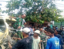 Detik-Detik Penyelamatan di Jalur Madiun–Surabaya, Aksi Sigap Babinsa Selamatkan Korban Kecelakaan Maut