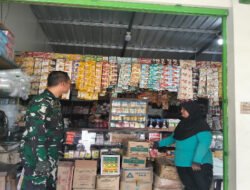 Pasca Lebaran, Serda Djoko Cek Toko bahan Kue & Plastik