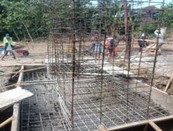 Pondasi Mulai Dicor, Jembatan Gantung Garuda di Desa Bolo Kian Nyata