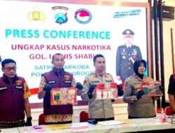 Polres Ponorogo Amankan Pengedar Narkoba Asal Madiun, Sita 301 Gram Sabu