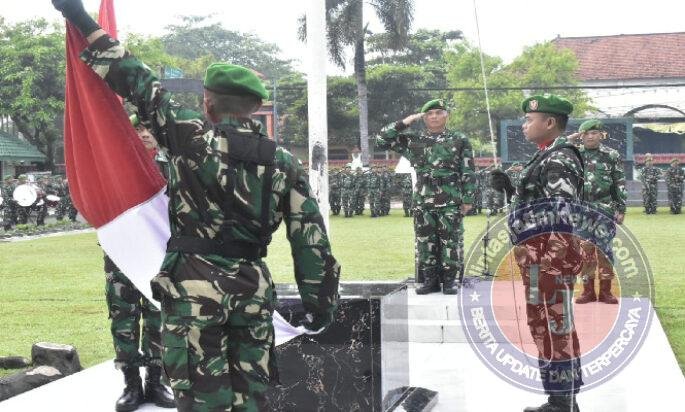 Demi Menumbuhkan Nasionalisme, Kasdim Pimpin Upacara Bendera Hari Senin