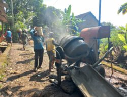 Gotong Royong TNI dan Warga Bangun Jembatan Garuda, Akses Vital Penghubung Simo–Sambi Mulai Terwujud