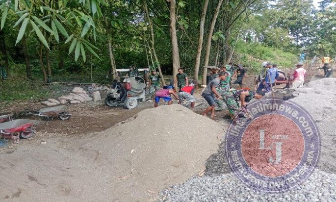 Empat Titik Jembatan Perintis Garuda Tahap III Digarap Kodim Ponorogo, Berikut Capaiannya