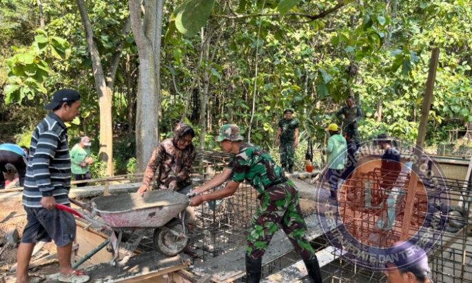 Jembatan Perintis Garuda Tahap III Kodim Ponorogo, Dinanti Dan Dirindukan Warga