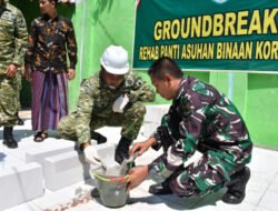 Dandim Ponorogo Dampingi Danrem 081 /Dsjdi Acara Groundbreaking Rehab Panti Asuhan Kanzul Huda
