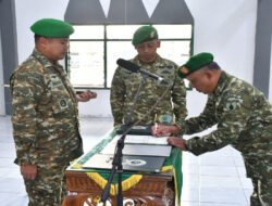 Dandim Ponorogo Pimpin Acara Laporan Korps Serah Terima Jabatan Pama