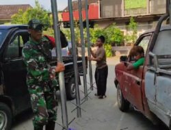 Pembinaan Teritorial, Babinsa Koramil 0801/03 Arjosari Bangun Sarana Garjas B di Ponpes Kikil