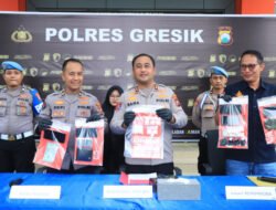 Polres Gresik Ringkus Jaringan Narkoba Lintas Kota Gresik dan Surabaya, Sita 68,211 Gram Sabu
