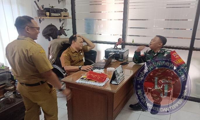 Pererat Silaturahmi Dan Keakraban Diwilayah, Babinsa Sewu Komsos Dengan Staf Kelurahan