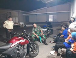 Patroli Malam Humanis, Koramil Teras Hadir Jaga Keamanan dan Pererat Kedekatan dengan Warga