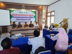 Bentuk Pertanggungjawaban APBDes, Babinsa 0801/10 Punung Hadiri MusDes
