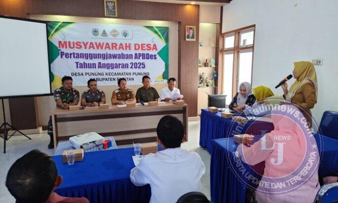 Bentuk Pertanggungjawaban APBDes, Babinsa 0801/10 Punung Hadiri MusDes