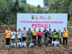 Pelestarian Lingkungan Hidup Di Pacitan, Wujud Sinergi TNI Polri Di HUT Kamela Bhayangkari Ke 46
