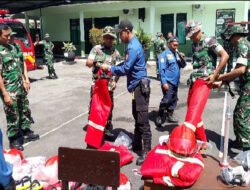 Anggota Kodim 0724/Boyolali Ikuti Pelatihan Penanggulangan Kebakaran dari BPBD